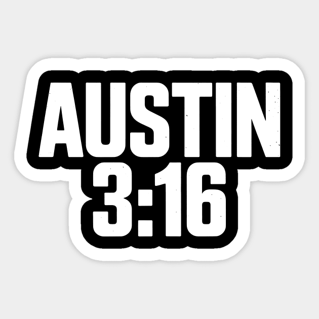 Austin 3:16 Tribute Sticker by CreativeSage